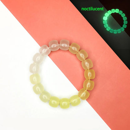 Luminous Bracelets For Women Men Fluorescent Natural Stone Bracelet Night Light Glowing Beads Bangle Fashion Jewelry Couple Gift Good Vibrations