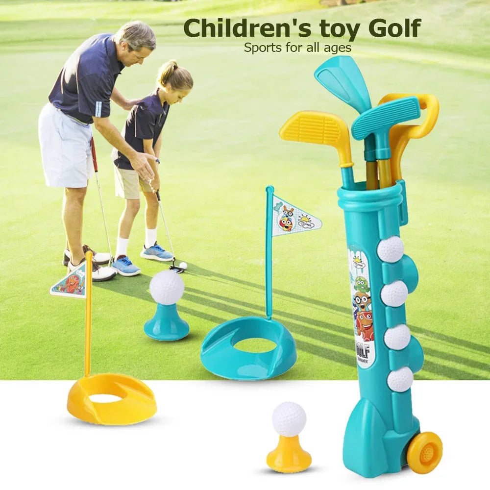Mini Putter Golf Club Toy Funny Sports Golf Clubs Set Parent Child Educational Activities Outdoor Sports Game Toy Good Vibrations