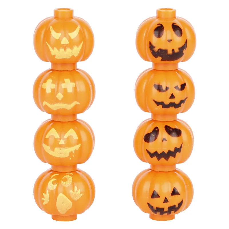 Halloween Parts Spider Web Pumpkin Snake Horror MOC Bricks Building Blocks Toys for Children Christmas Gifts Good Vibrations