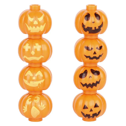 Halloween Parts Spider Web Pumpkin Snake Horror MOC Bricks Building Blocks Toys for Children Christmas Gifts Good Vibrations