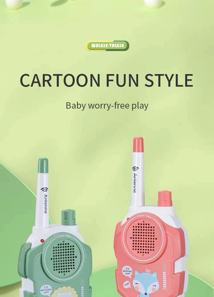 Walkie-talkie mobile phone outdoor cute toy children parent-child intercom machine cartoon boys and girls educational toy gift Good Vibrations
