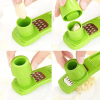 1 Pack Mini Garlic Grinder Creative Garlic Press Kitchen Garlic Mash Manual Garlic Mashing Green Kitchen Gadgets Good Vibrations