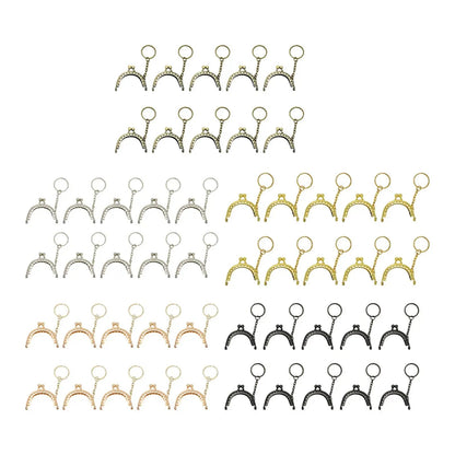Purse clasp , 10Pcs 5cm Metal Purse  with , Coin Bag Accessories  for DIY Craft Good Vibrations