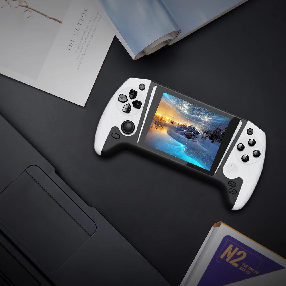 Retro Handheld Game Console 3.5inch LCD Screen Built-in 500 Games Gaming Console TV Connect Video Game Console for Single Player Good Vibrations