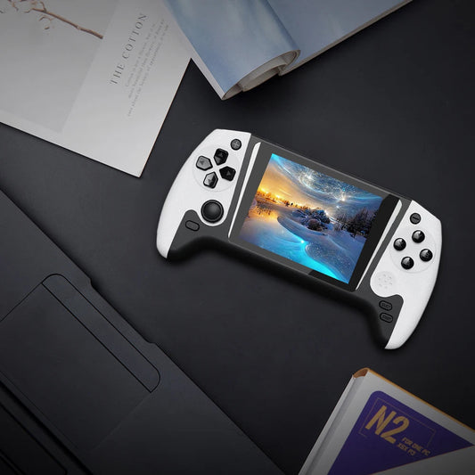 Retro Handheld Game Console 3.5inch LCD Screen Built-in 500 Games Gaming Console TV Connect Video Game Console for Single Player Good Vibrations