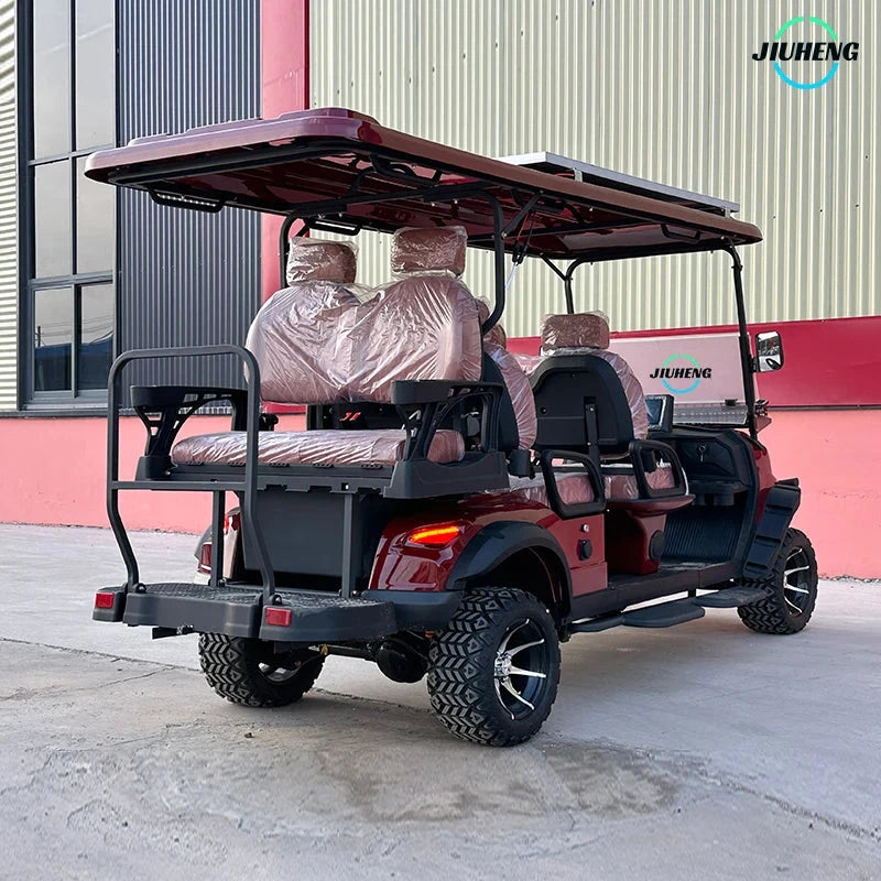 2025 New 48V/72V EEC/DOT Certified Electric Sightseeing Car Hot Selling 6 Seat Amusement Park Golf Carts with 2 & 4 Seats Good Vibrations