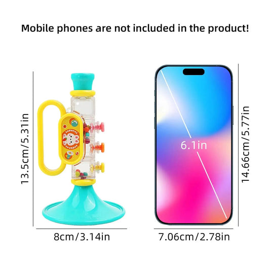 Children's trumpet toy, blowing music, playing instruments, harmonica, whistle, male and female toys Good Vibrations