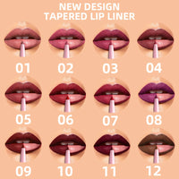 1PC Waterproof Matte Lip Liner Contours Lips in Shades Sexy Red Lipstick Natural Color Lip Makeup Hydrating Lip Cosmetic Gifts Good Vibrations