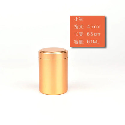New Airtight Smell Proof Container Quality Stainless Steel Mini Tea Cans Herb Stash Jar Tea Coffee Storage Box Tea Caddies Box Good Vibrations Adult Super Store