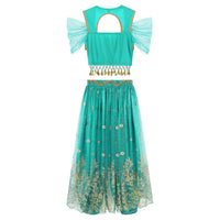 Women Arabic Belly Dance Costume Oriental Indian Sari Bollywoods Jasmine Halloween Cosplay Top Pants Rave Phot Dancewear Outfit Good Vibrations