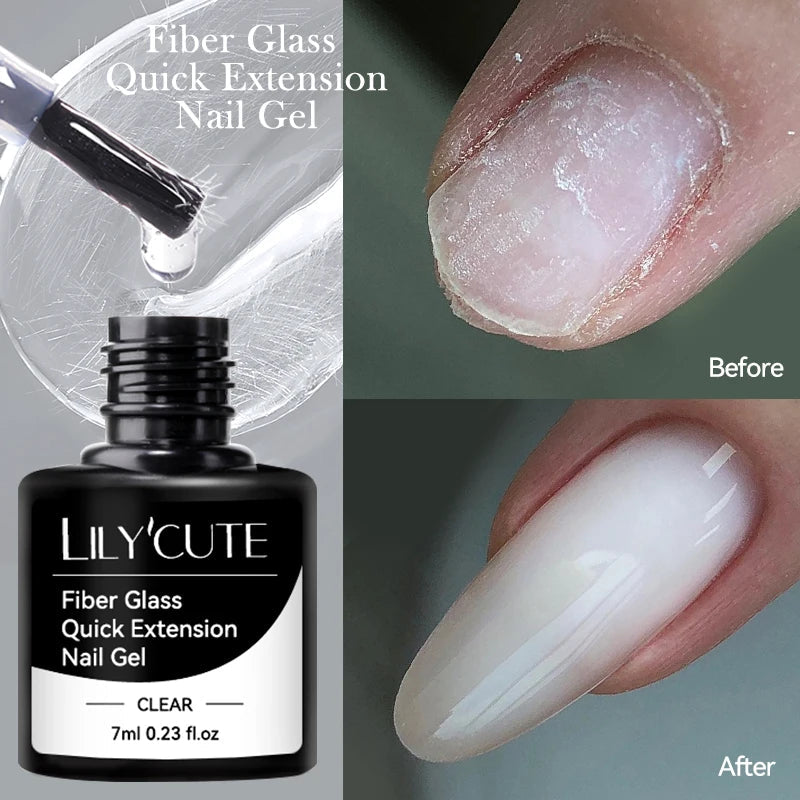 LILYCUTE 7ml Crackle Gel Nail Polish Quick Dry Marble Cracking Effect Gel Semi Permanent Soak Off Nail Art Varnish Manicure Good Vibrations