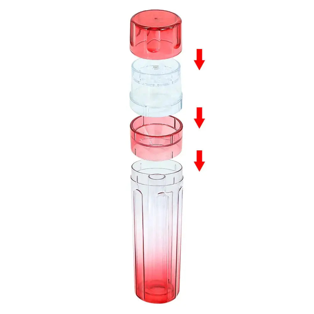 3 in 1 gradient tobacco grinder and filler with detachable parts.