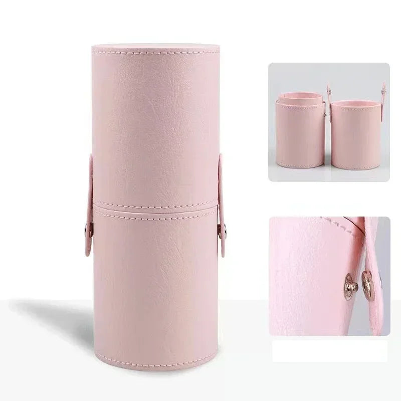 PU Leather Travel Empty Cosmetic Brushes Pen Holder Makeup Artist Bag Brushes Organizer Make Up Tools Good Vibrations