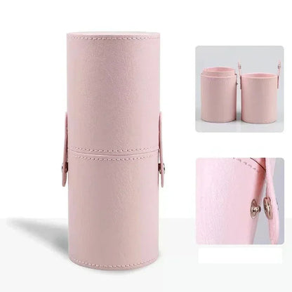 PU Leather Travel Empty Cosmetic Brushes Pen Holder Makeup Artist Bag Brushes Organizer Make Up Tools Good Vibrations