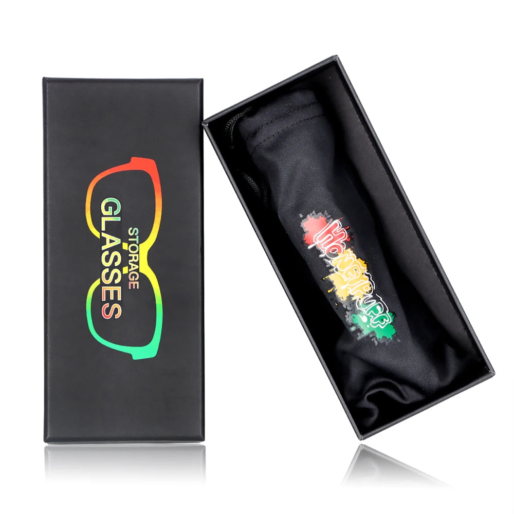 MOONSHADE Sunglasses Hidden Horn Tube Storage Removable Rolling Paper Glasses Holder Cigarette Case for Smoking Cool Gadget Good Vibrations