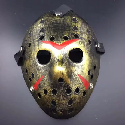 Halloween Gift Movie Hockey Mask Scary Mask Halloween Party Cosplay Masks For Adult Men Popular Halloween Mask Holiday Supplies Good Vibrations