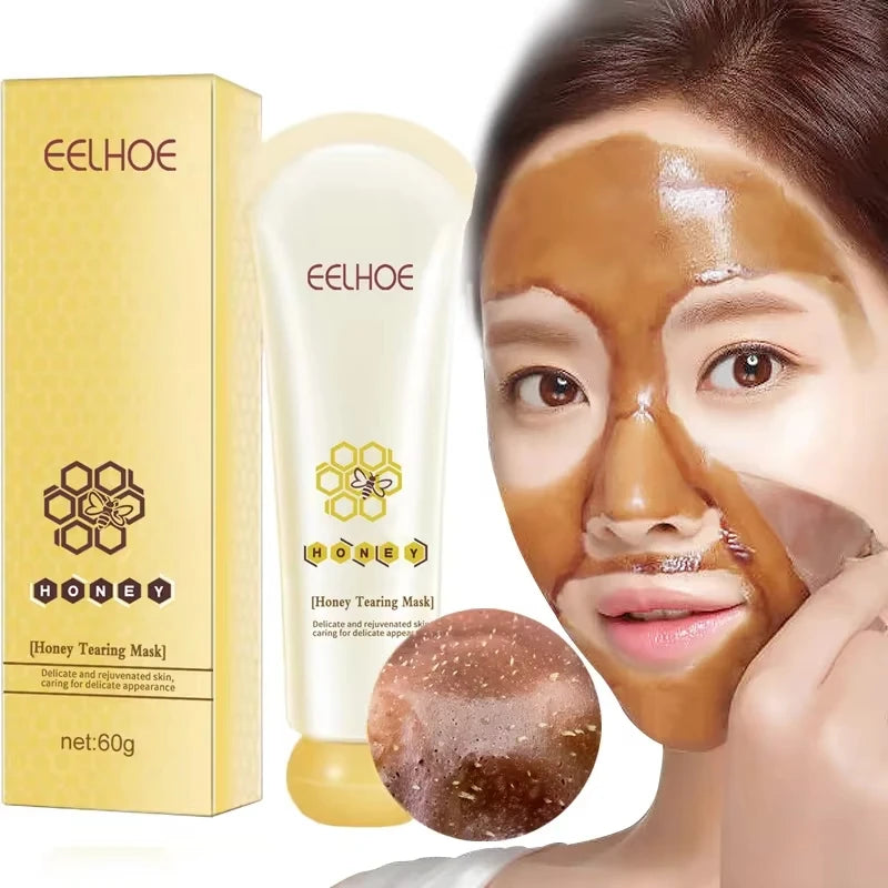 Honey Peel Off Mask Shrinks Pores Deep Clean Remove Dead Skin Blackhead Smooth Face Purifying Mask Oil Control Skin Care Good Vibrations