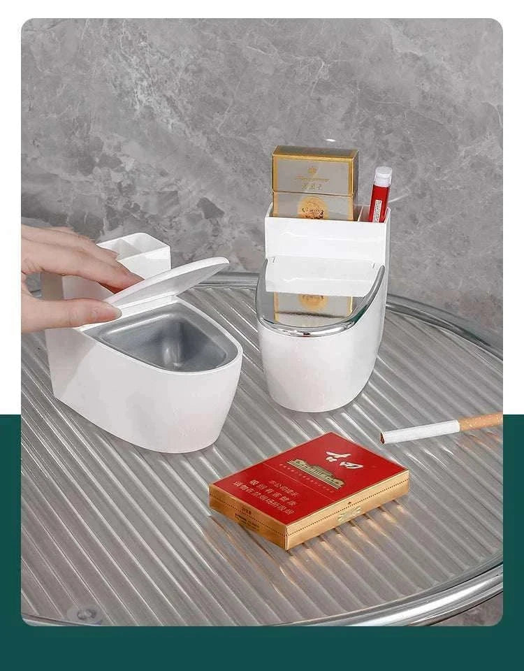Creative Toilet Ashtray Home Bathroom Storage Cigarette Case with Lid Wall-mounted Plastic Ashtray Suitable for Home Office Use Good Vibrations Adult Super Store