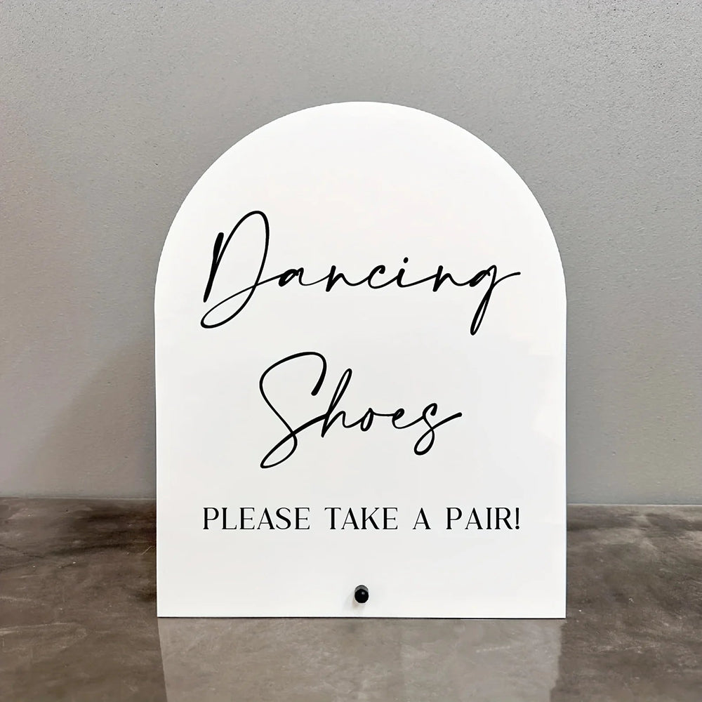 【Flat】Classic dance shoes acrylic sign, wedding, desktop, multi-purpose, 2D flat Good Vibrations