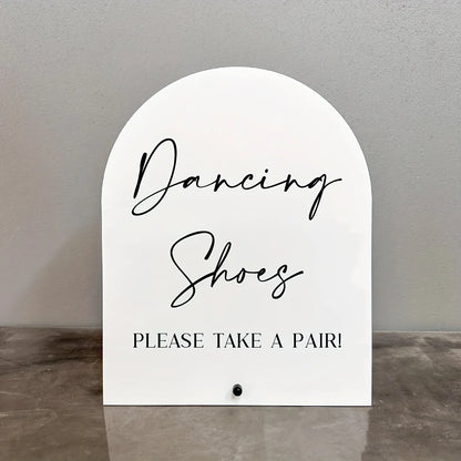 【Flat】Classic dance shoes acrylic sign, wedding, desktop, multi-purpose, 2D flat Good Vibrations