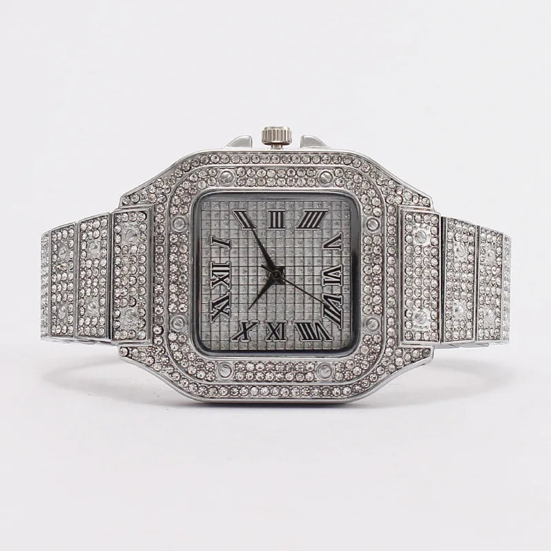 2025 Fashion Watches for Men Women Iced Out Watch Man Luxury Diamond Watch Unisex Quartz Wristwatches Relogio Gift Drop Shipping Good Vibrations