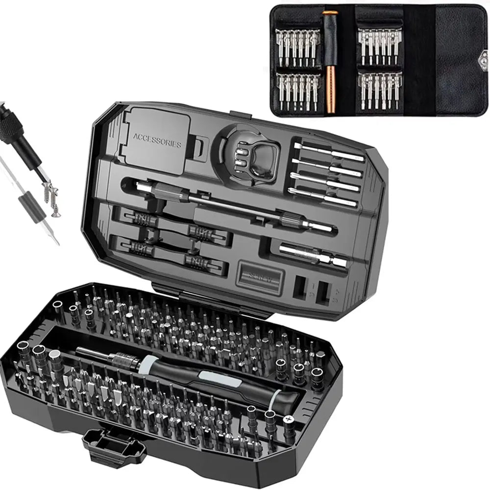 Precision Screwdriver Set, Laptop Tool Kit, 152/25 in 1 Professional Computer Screwdriver Repair Kit T5 T6 Torx Screwdriver Good Vibrations