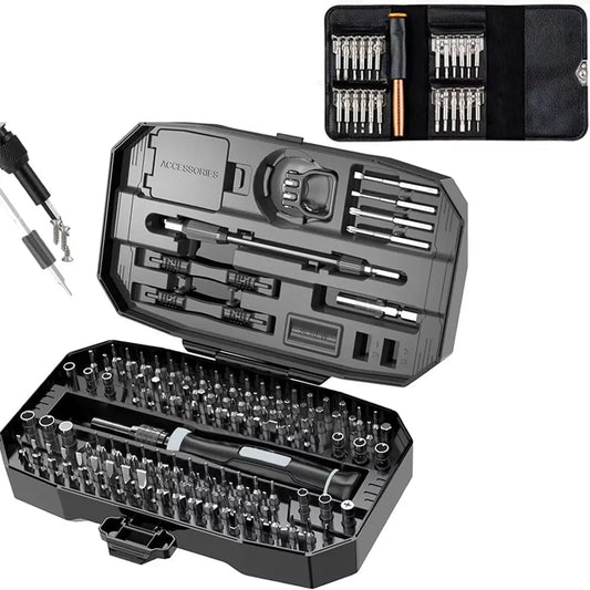 Precision Screwdriver Set, Laptop Tool Kit, 152/25 in 1 Professional Computer Screwdriver Repair Kit T5 T6 Torx Screwdriver Good Vibrations