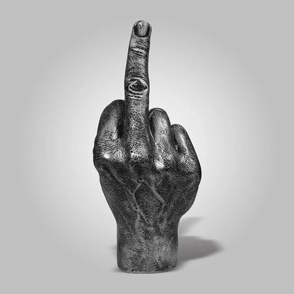 Desk Ornaments Of Middle Finger Statue Upright Middle Finger Arts Crafts Desktop Gesture Figurine Sculpture Living Room Dec Good Vibrations