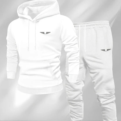 Hooded sweatshirt for men trendy American streetwear style long-sleeved top for men 2025 new autumn stylemen's clothing Good Vibrations