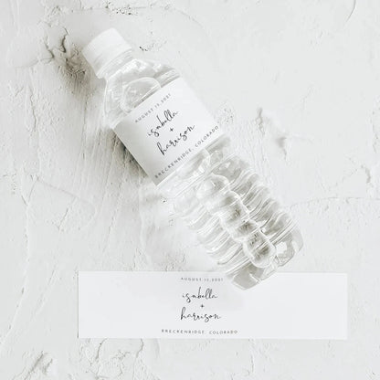 Personalized Wedding Water Bottle Label Birthday Party Thank You Water Bottle Sticker Bridal Shower Welcome Gift Wedding Decor Good Vibrations
