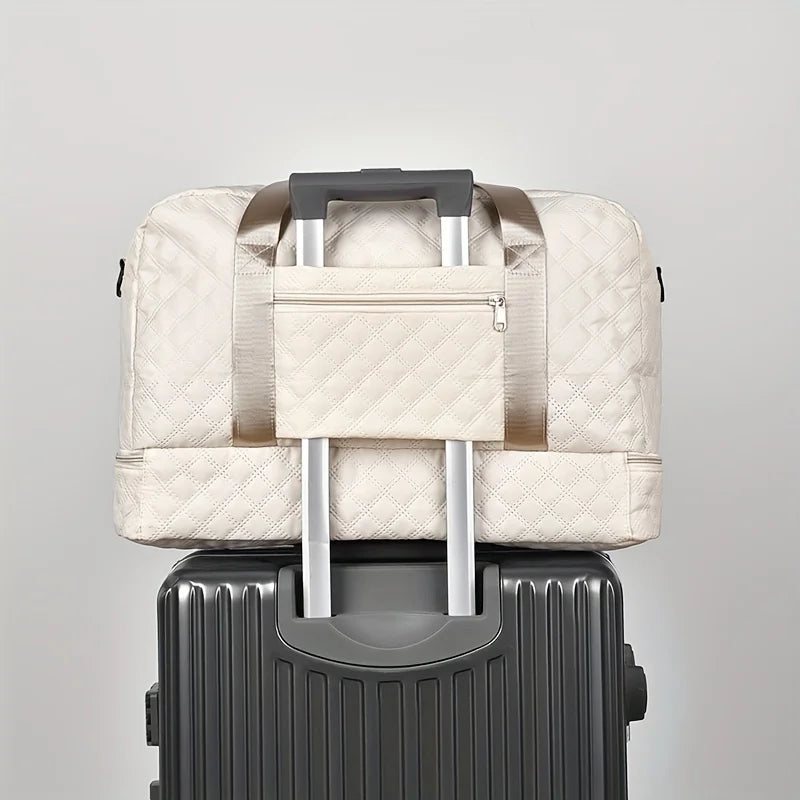 Lightweight Luggage Bag, Large Capacity Travel Duffle Bag Gym Tote Bags, Shoulder Weekender Overnight Bag Good Vibrations Adult Super Store