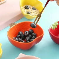Child Ceramic Dishes Tableware, Fruit Vegetable Animal Model Cartoon Dessert Plate, Salad Bowl, Breakfast Disc, Kids Saucer Good Vibrations