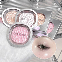 LEEINTO color-glowing high-gloss powder pearlescent powder brightens up the make-up eye shadow disc Good Vibrations