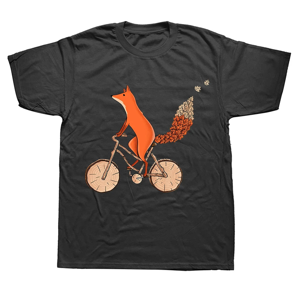 This Is My Human Costume I'm Really A Fox Halloween T Shirts Graphic Cotton Streetwear Short Sleeve Birthday Gifts T-shirt Good Vibrations