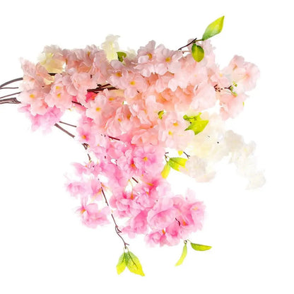 Party Table 4 Branches Wedding Decor Artificial Sakura Home Decoration Fake Flower Cherry Blossom Good Vibrations