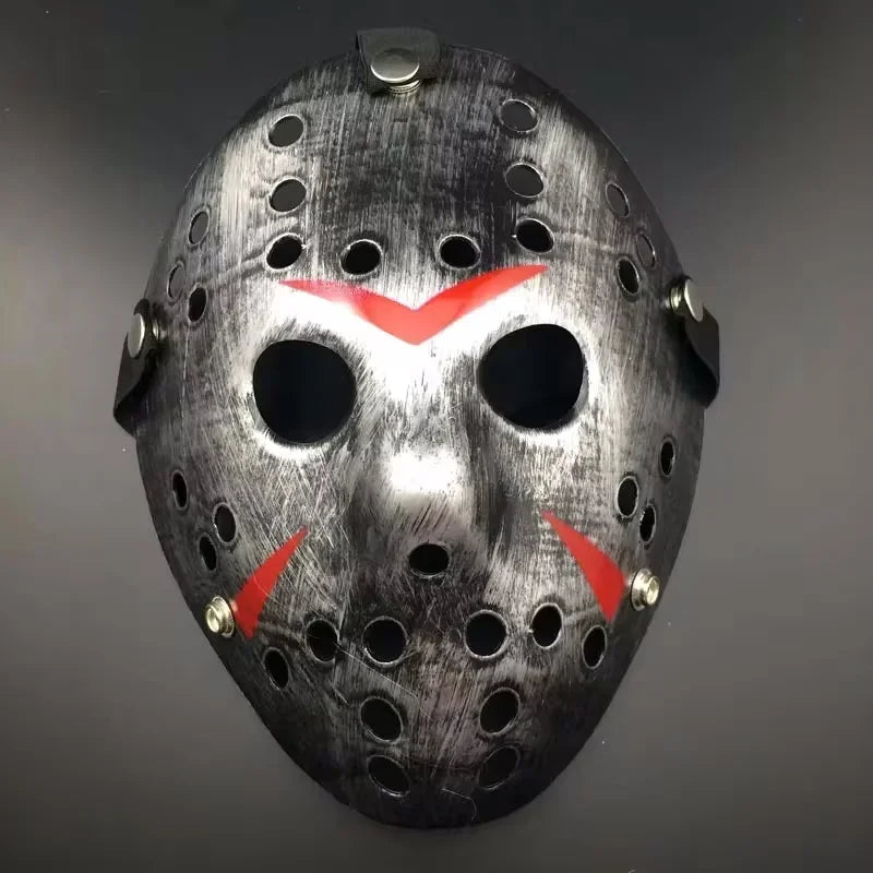 Halloween Gift Movie Hockey Mask Scary Mask Halloween Party Cosplay Masks For Adult Men Popular Halloween Mask Holiday Supplies Good Vibrations