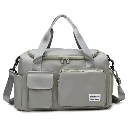 Travel Bag Large Capacity Weekender Carry On Duffle Bags with Shoe Compartment Sports Fitness Bags for Women Shoulder Bag Good Vibrations