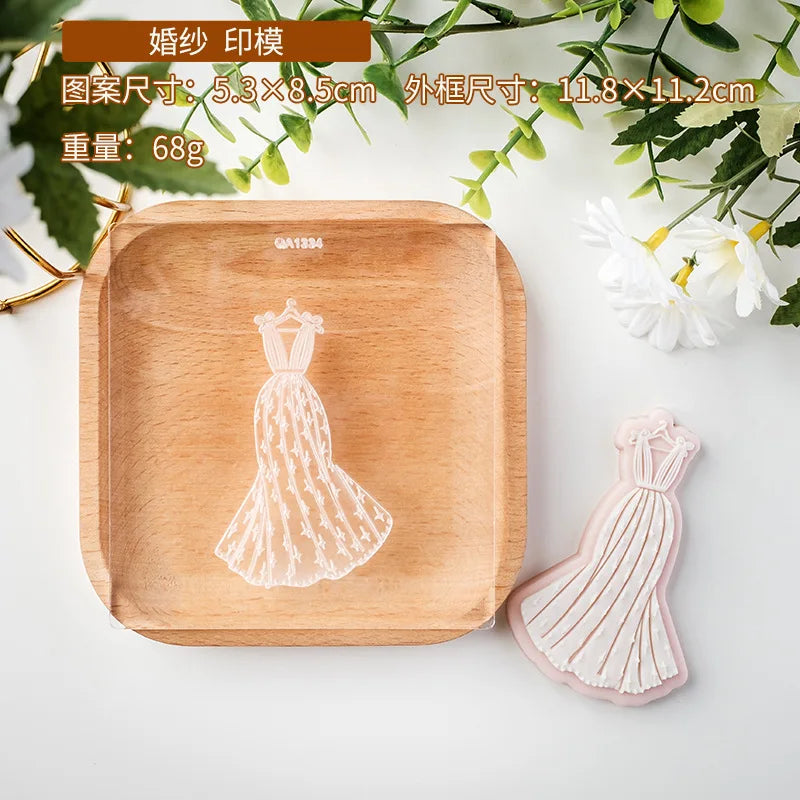 Western Style Wedding Sugar Cookies Mold Valentine's Day Engagement Dessert Table Decoration Cake Molds DIY Baking Cookie Tools - Good Vibrations