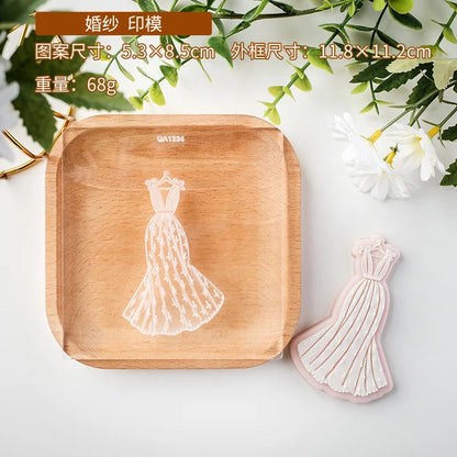 Western Style Wedding Sugar Cookies Mold Valentine's Day Engagement Dessert Table Decoration Cake Molds DIY Baking Cookie Tools Good Vibrations