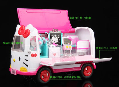 Original Cartoon Hello Kitty Cartoon Plane Ambulance Family Girl Toys Hobbies Action Figures Holiday Gifts for Children Good Vibrations