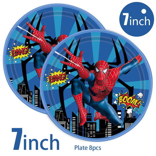 Spiderman Birthday Party Tablecloth Disposable Plastic Table Cover Tableware for Kids Birthday Party Baby Shower Decorations Good Vibrations