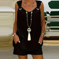 Women's Casual Fashion Set with Suspender Sleeveless Solid Color Top and Pants Set Summer Comfortable Clothing Good Vibrations