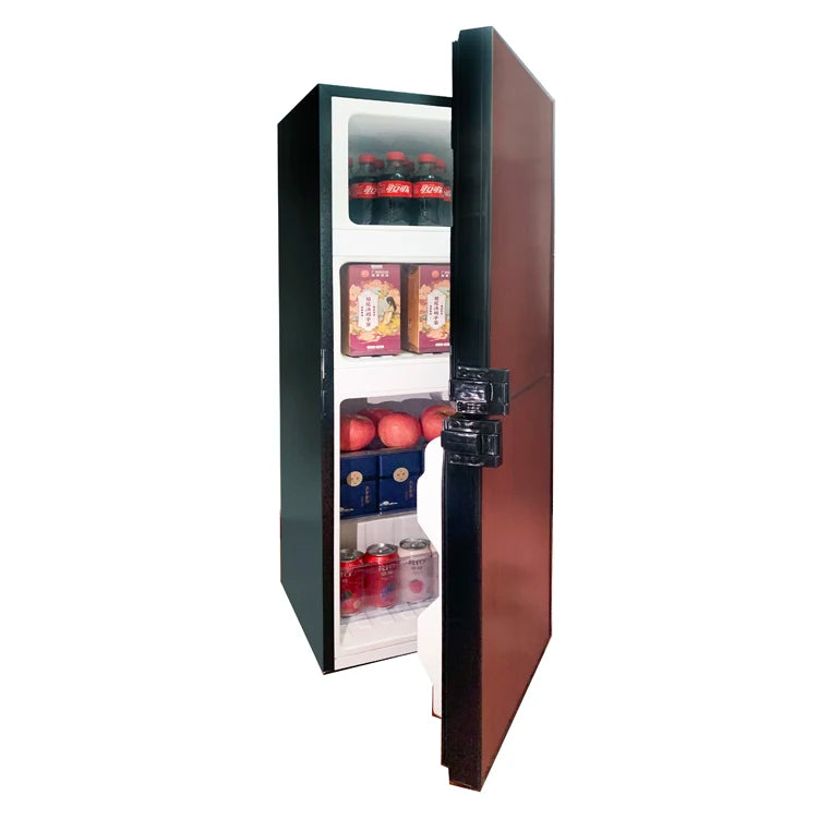 RV Fridge 12V Refrigerator Ac/DC Power Compressor Car Freezer Electric Refrigerator for RV Car Truck Camper Good Vibrations