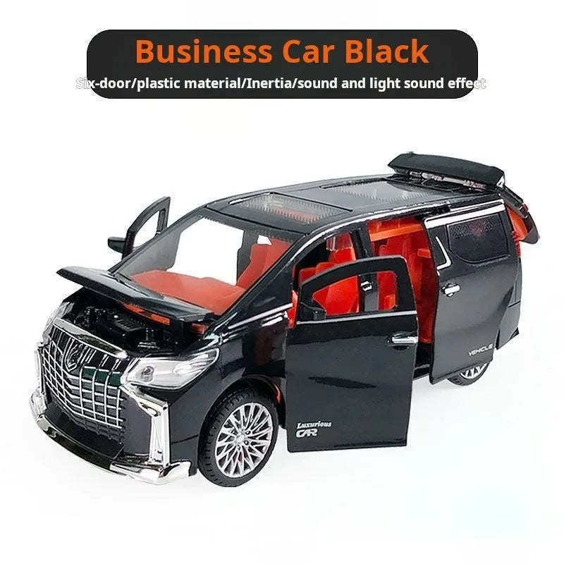 1:32 Children's Inertia Pull-back Car Toy with Lighting Sound Simulation Commercial Car Model Boy Gift Toy Car Kids Holiday Gift Good Vibrations