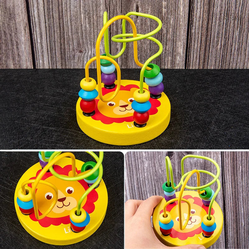 9 in 1 Wooden Montessori Toys Rattle Bell Drum Column Set Musical Instruments Sensory Early Baby Toy Toddler Education Good Vibrations