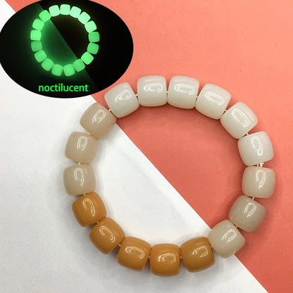 Luminous Bracelets For Women Men Fluorescent Natural Stone Bracelet Night Light Glowing Beads Bangle Fashion Jewelry Couple Gift Good Vibrations