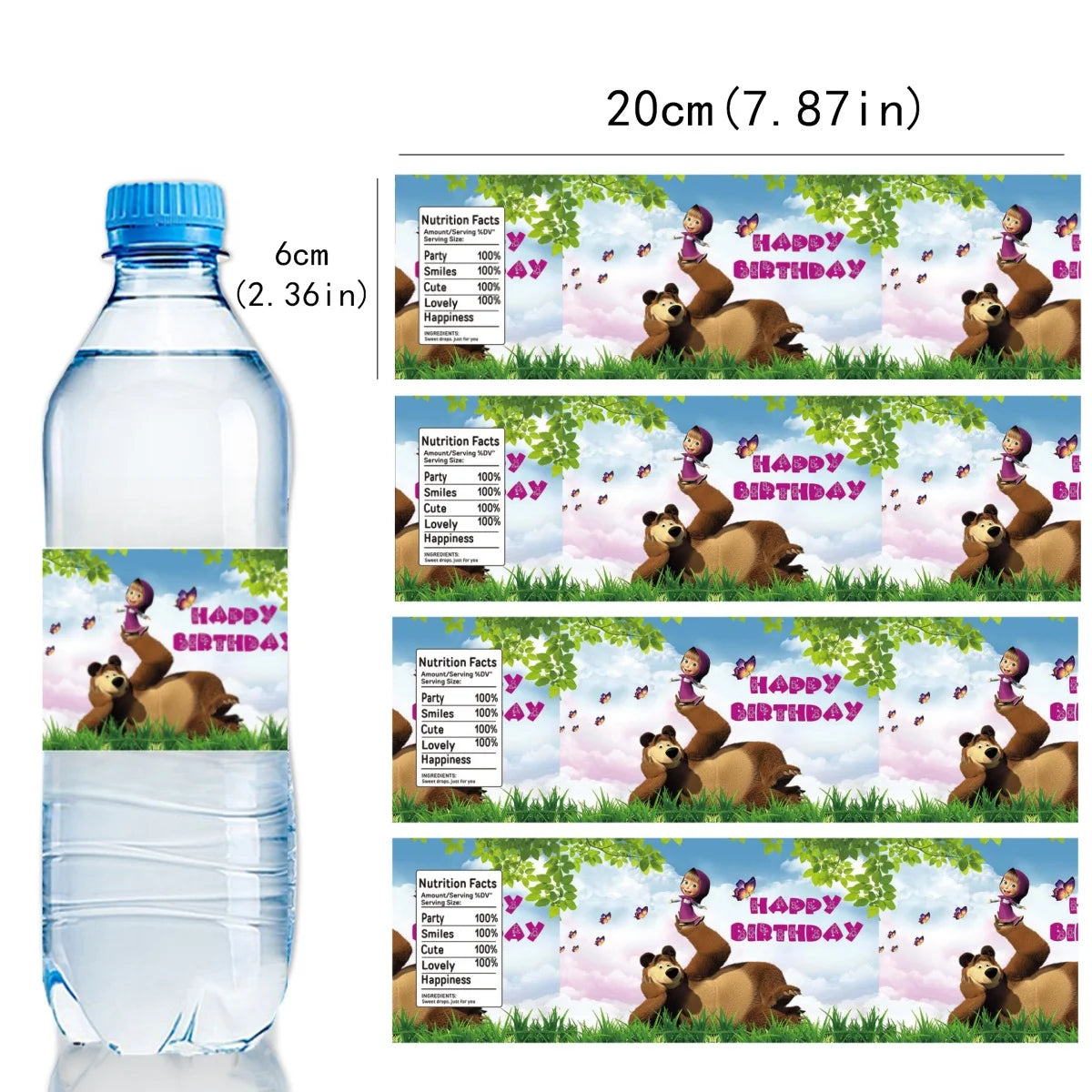 Girl and the Bear Birthday Decorations Disposable Tableware Tablecloth Cup Plate Napkin Balloons Baby Shower kids Party Favors Good Vibrations