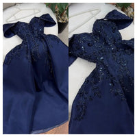 Customized Exquisite Satin Evening Dress Delicate Boat Neck Off the Shoulder Sleeveless Party Dress High Quality Celebrity Gowns Good Vibrations