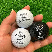 Funny Golf Gifts Set for Men Novelty Golf Gift Included 3 Golf Balls + 3 Golf Tees + 1 Ball Marker Perfect Golfer Gift Good Vibrations