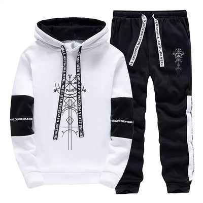 2025 New Arrival Men's Tracksuit Hoodies Sweatpants 2 Piece Set Fashion Streetwear Outfit Autumn Daily Casual Sporty Jogger Suit